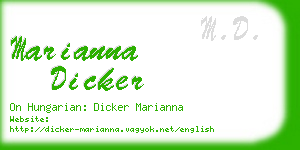 marianna dicker business card